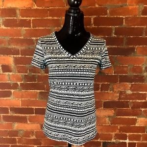 Women's Printed Vee T-Shirt